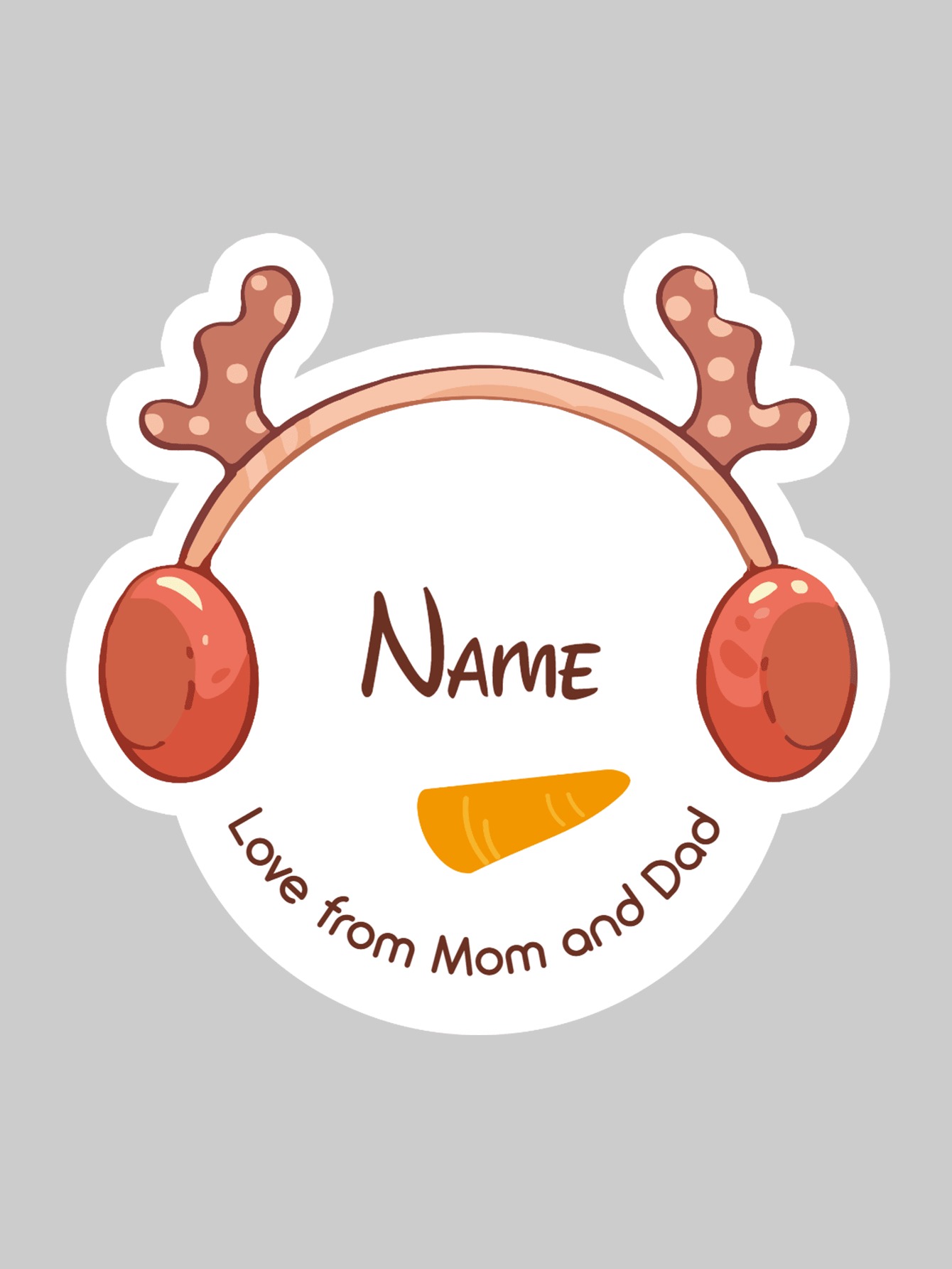 Personalized Christmas Stickers, Custom Name Label Stickers, Christmas Decorations
